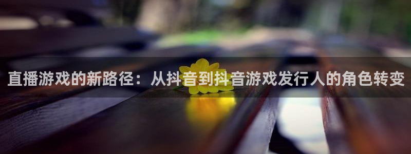 杏耀子书店：直播游戏的新路径：从抖音到抖音游戏发行人的角色转变