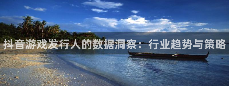 杏耀官网登录注册账号是什么意思：抖音游戏发行人的数据洞察：行业趋势与策略